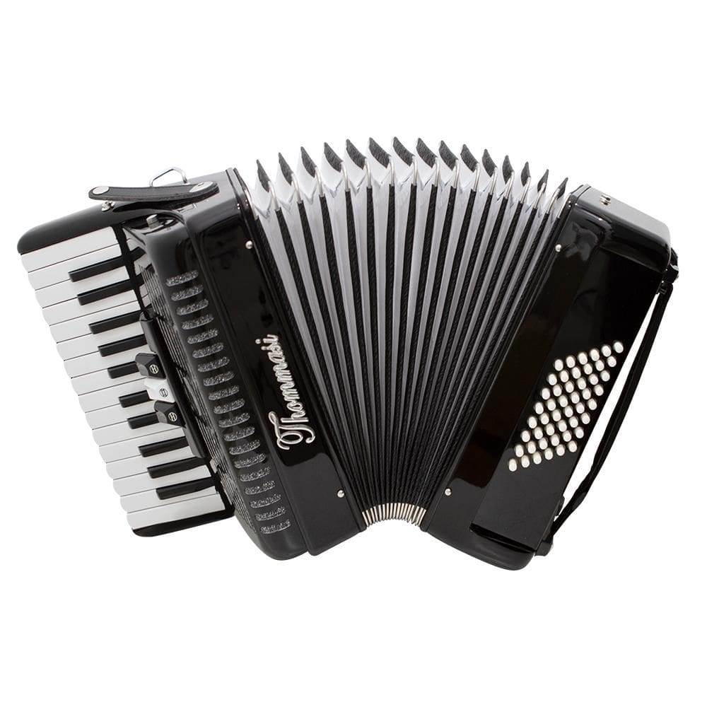 Acordeon 48 Baixos 26 Teclas Ta 4803 Preto Thommasi [F097]