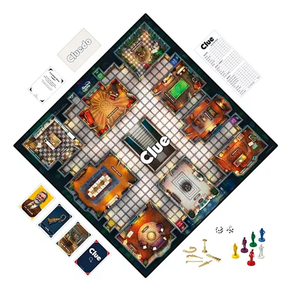 Jogo de Tabuleiro Clue Clássico F6420 - Hasbro