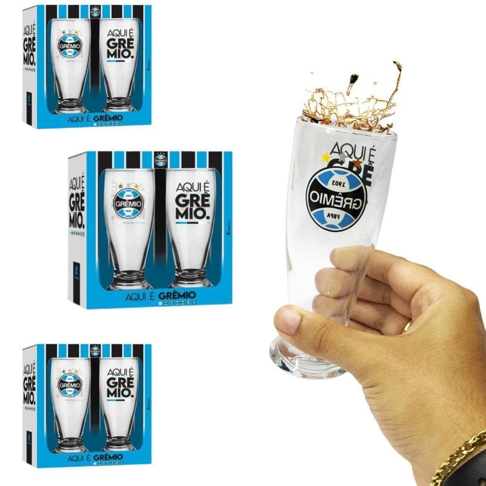 Kit Conjunto 6 Copos Munich Tulipa Cerveja Chopp Bebidas
