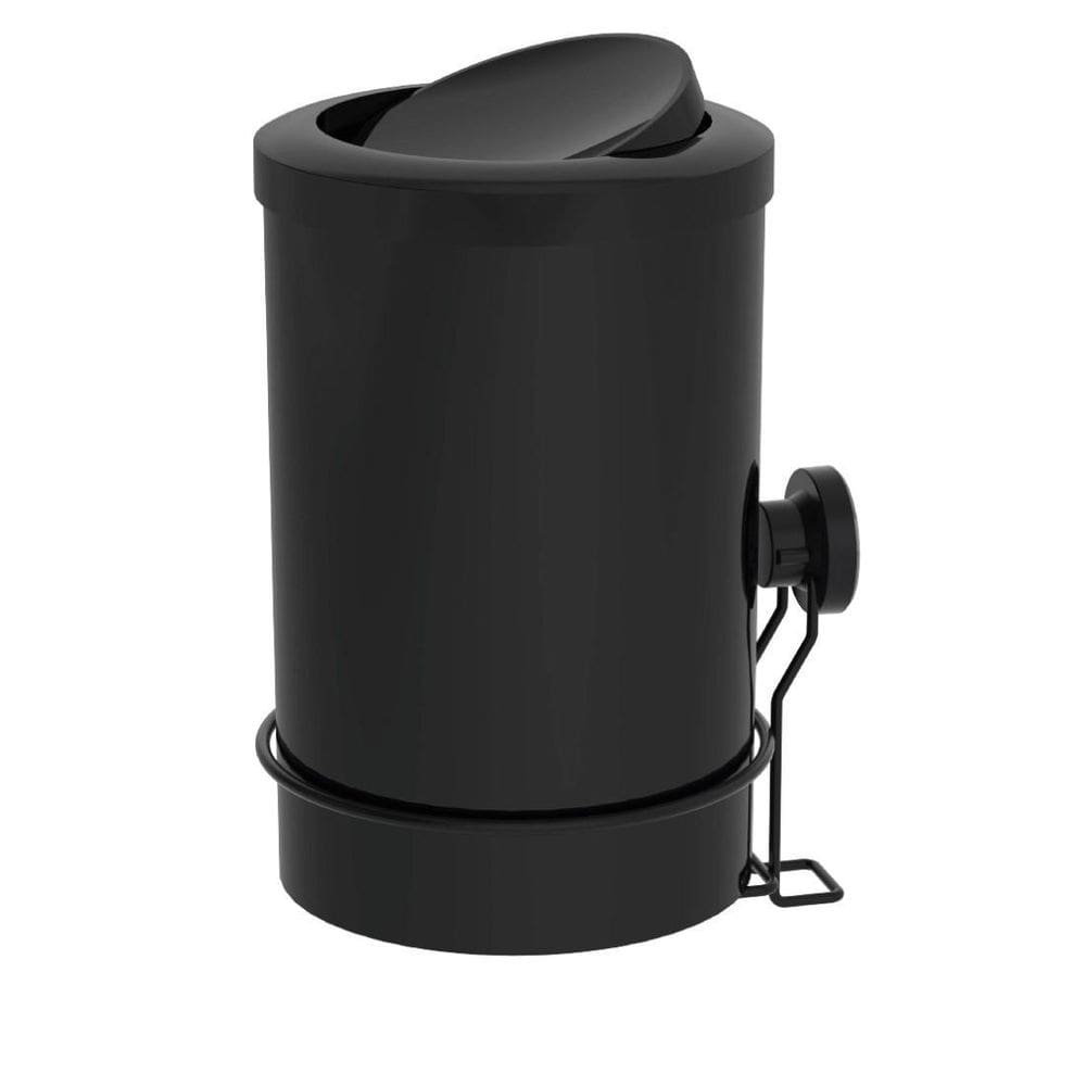 Lixeira Basculante Redonda Com Suporte De Ventosa 8 Litros