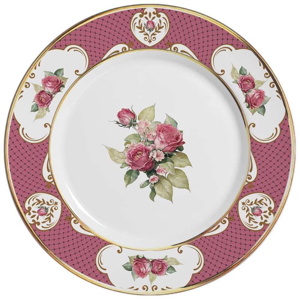 Sousplat Singapura Rosa 34 Cm Cerâmica Alleanza