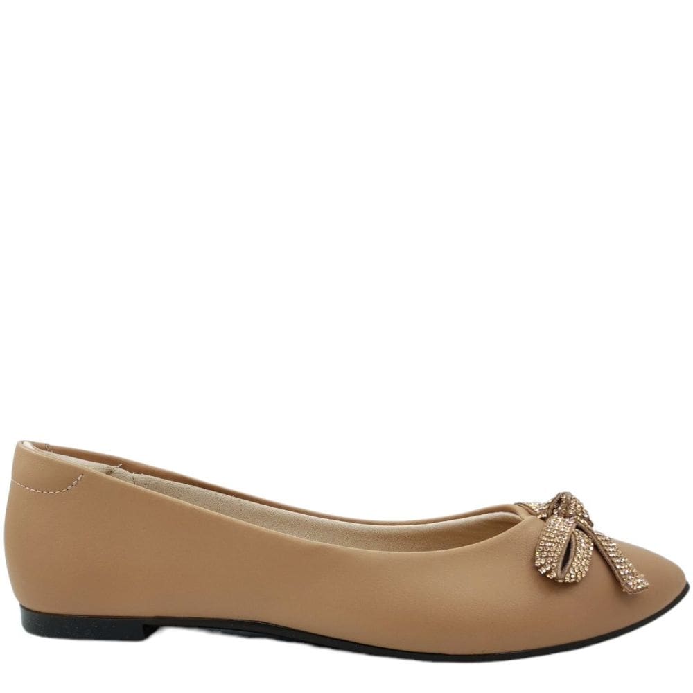 Sapatilha Feminina Casual Dia a Dia Laço com Strass Moleca 5635.865