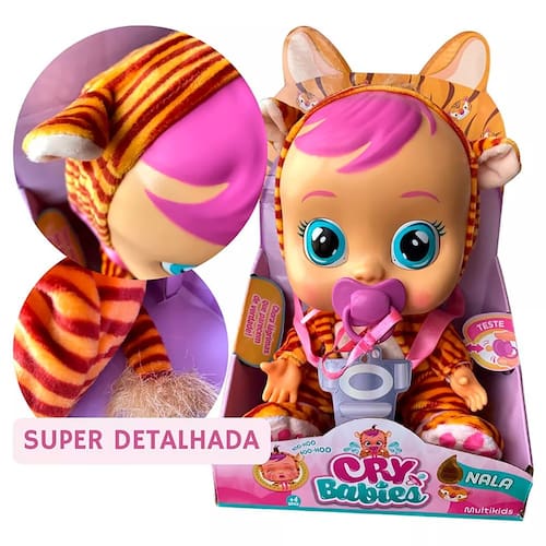 Boneca Cry Babies Nala BR2119 Multikids Extra