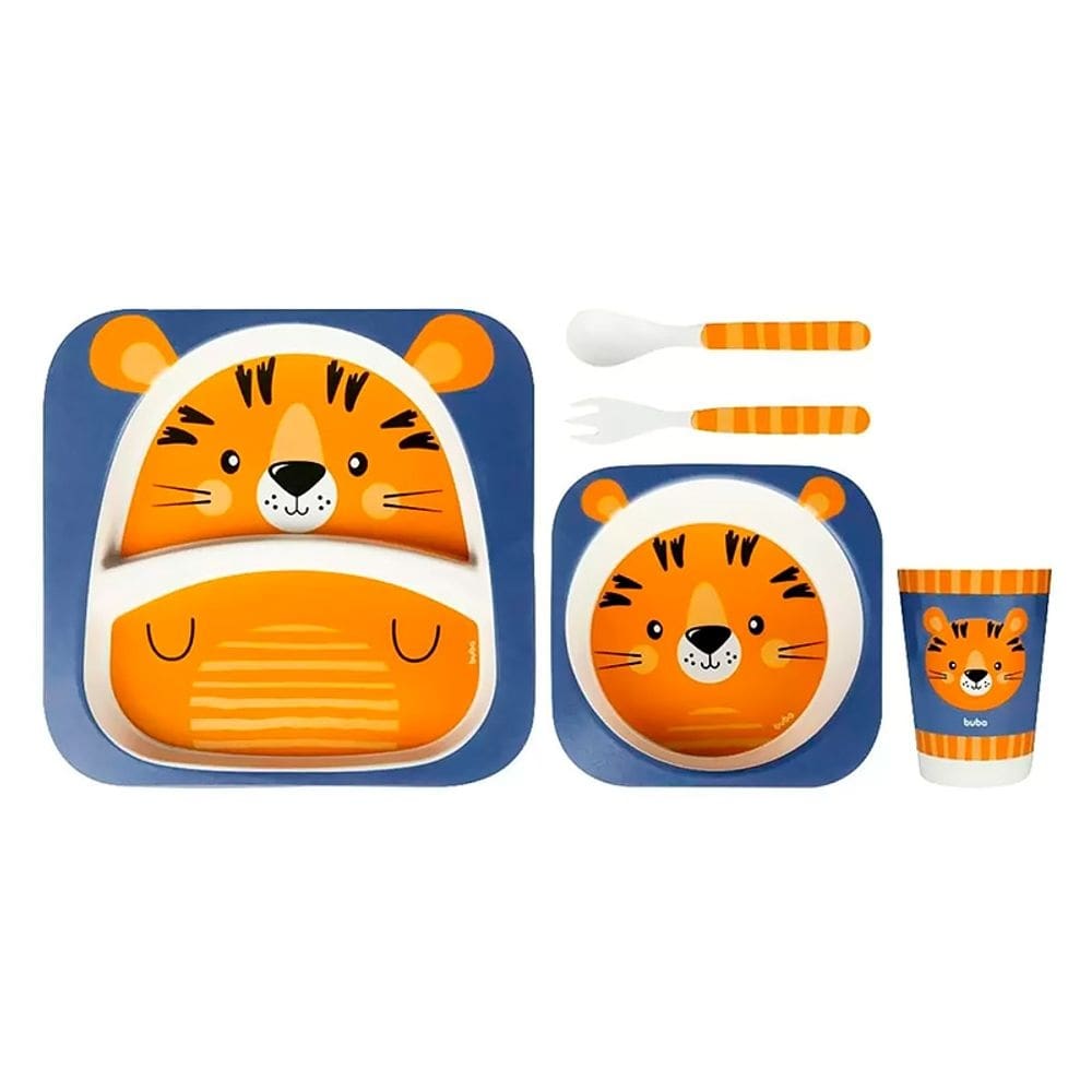 Kit de Refeição em Bambu Tigrinho 13208 - Buba