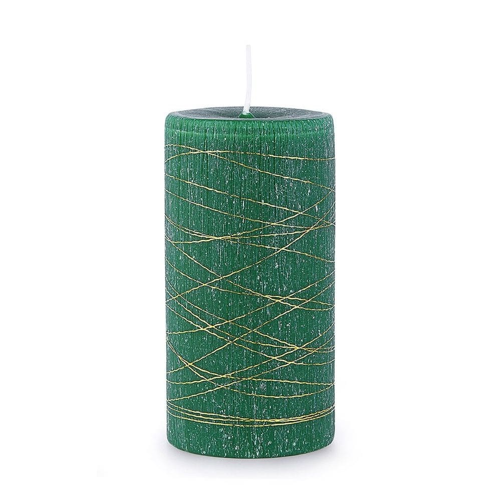 Vela Perfumada Artesanal Fios 6X11cm Vermelho
