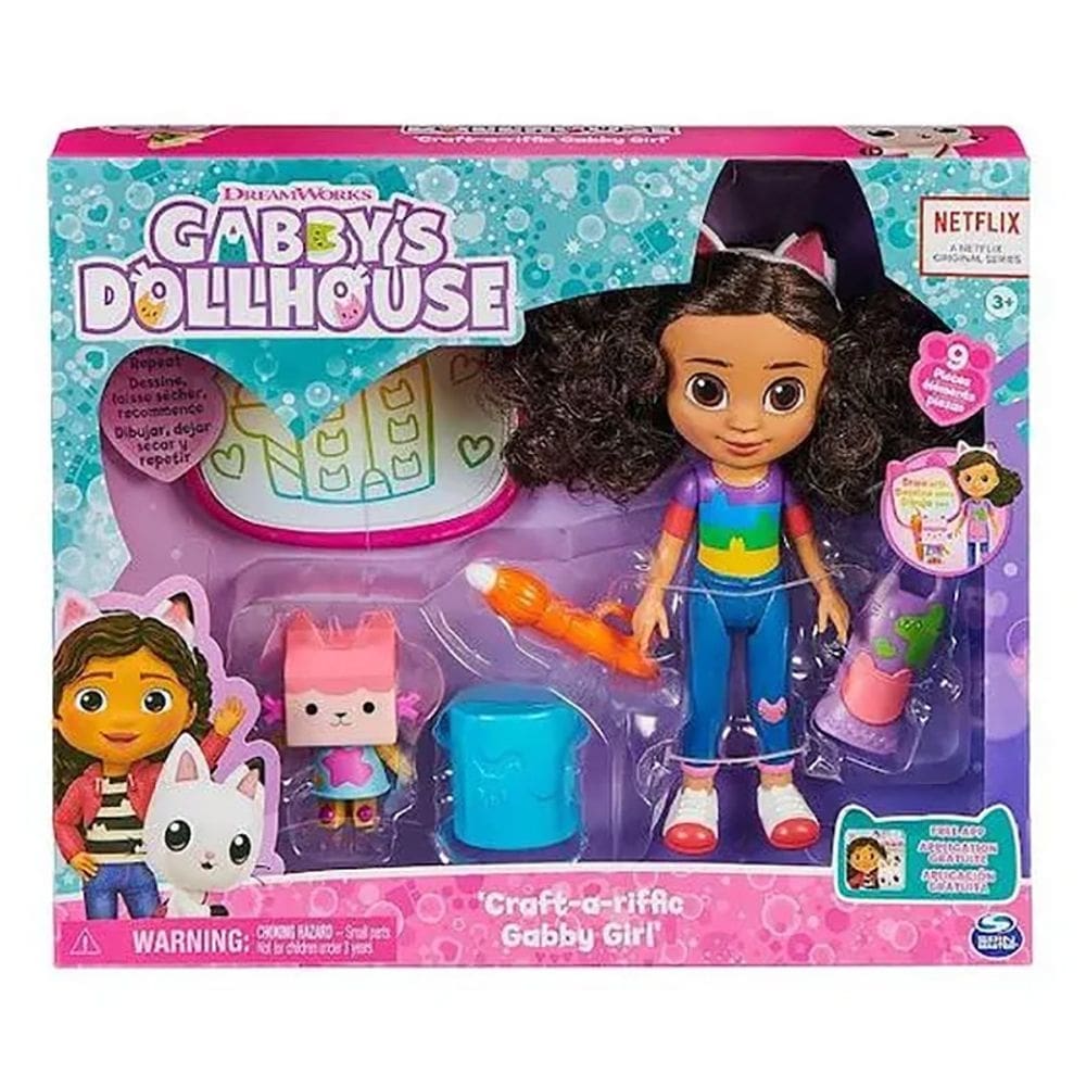 Gabby`s Dollhouse Boneca Deluxe Craft Artesanato 3632 - Sunny