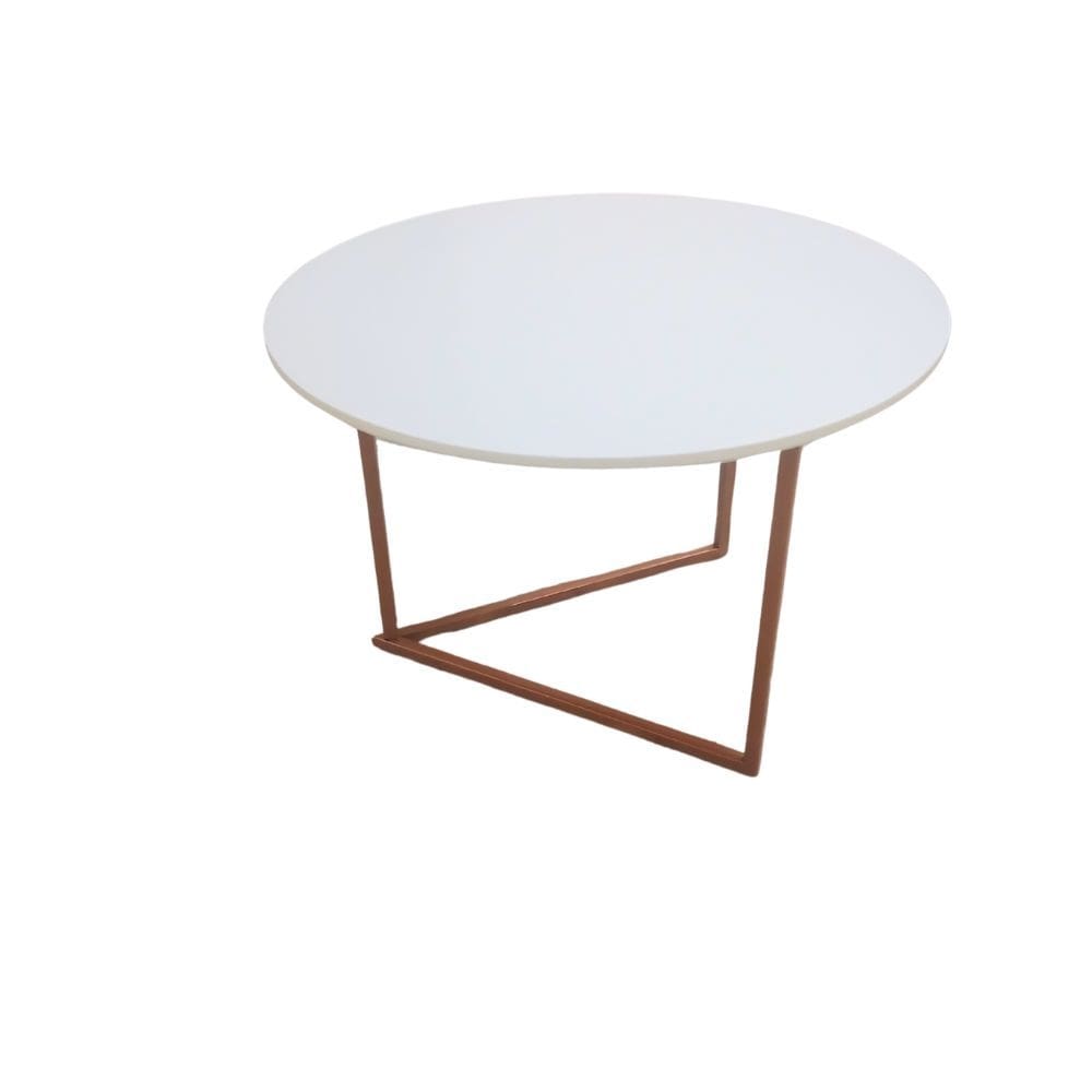 Mesa de Centro Jade Para Sala de Estar Pés de Aço Moderna