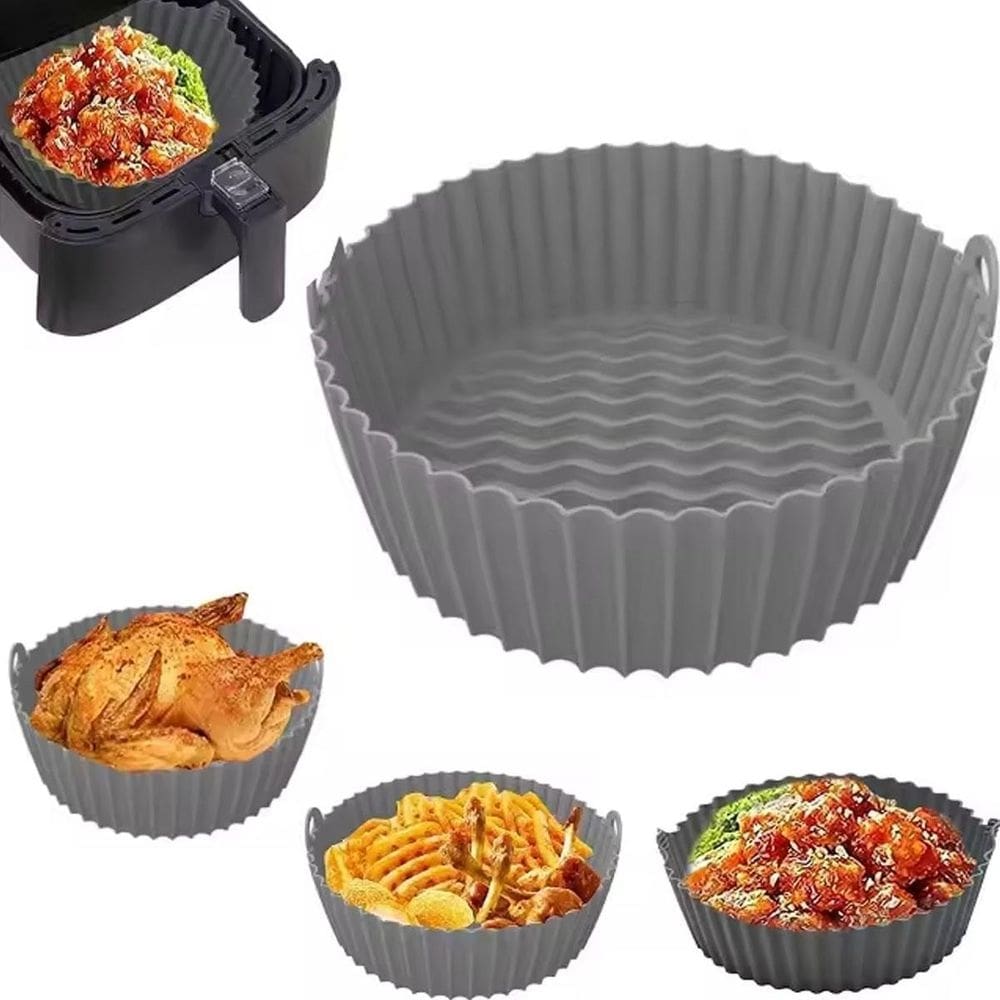 Forma Silicone Air Fryer Forno Microondas Fritadeira