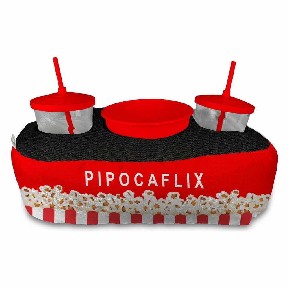 Almofada Kit Cinema Pipoca 2 copos canudo e balde Namorados Pipocaflix