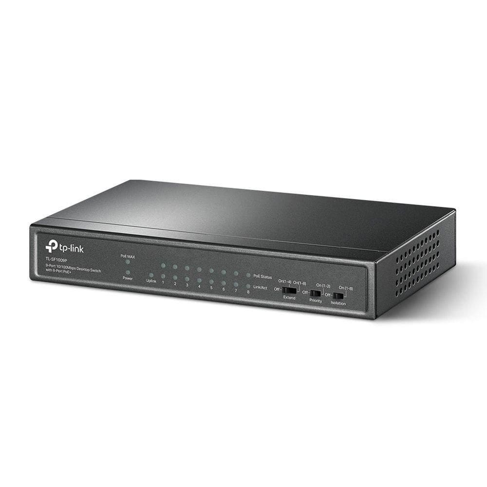 Switch 9 Portas Fast 10/100 (8 Portas Poe+) Tl-Sf1009P