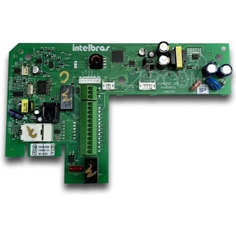 Placa monitor interno vídeo porteiro iv4000 hs intelbras
