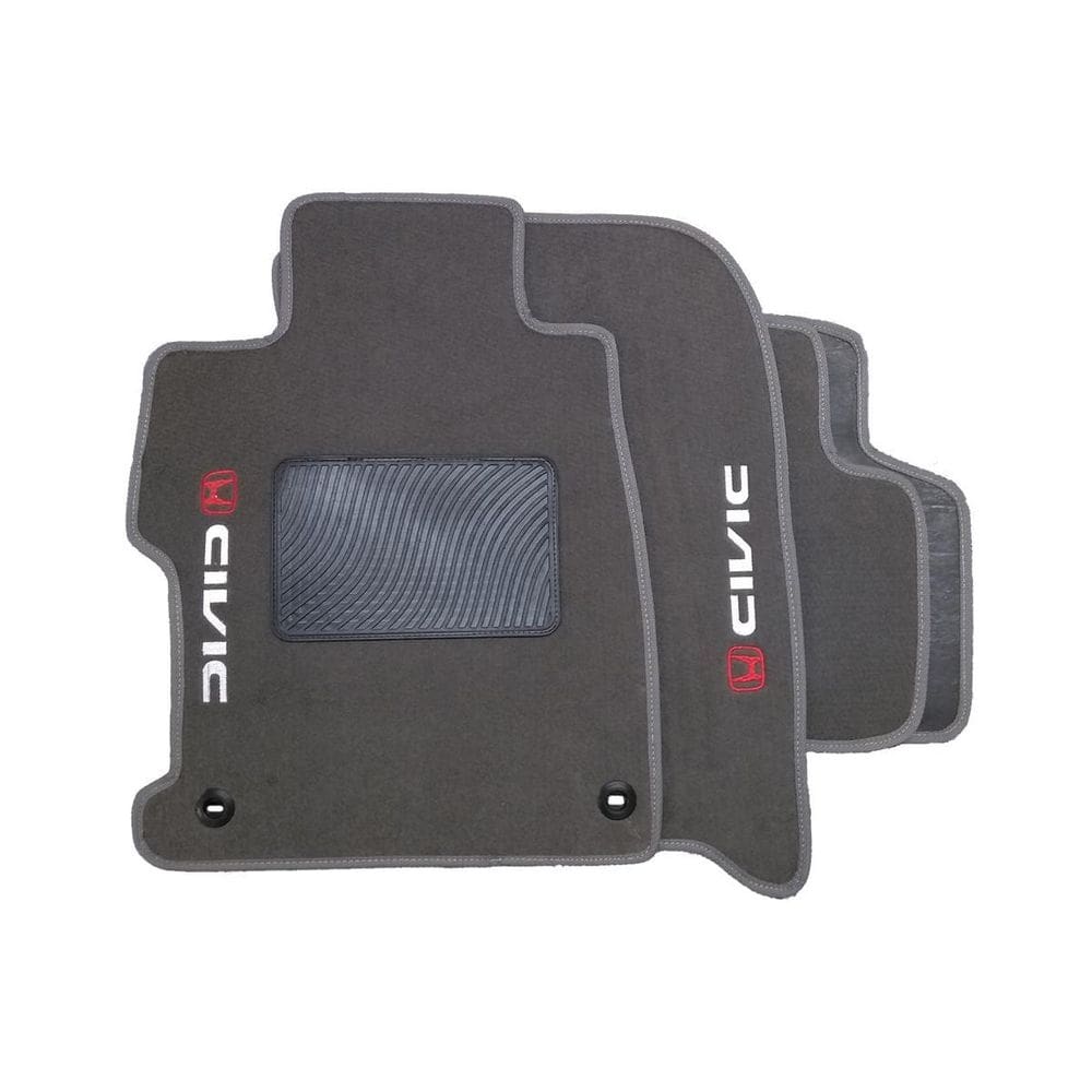 Kit tapete carpete para honda civic 2012 até 2016 cinza