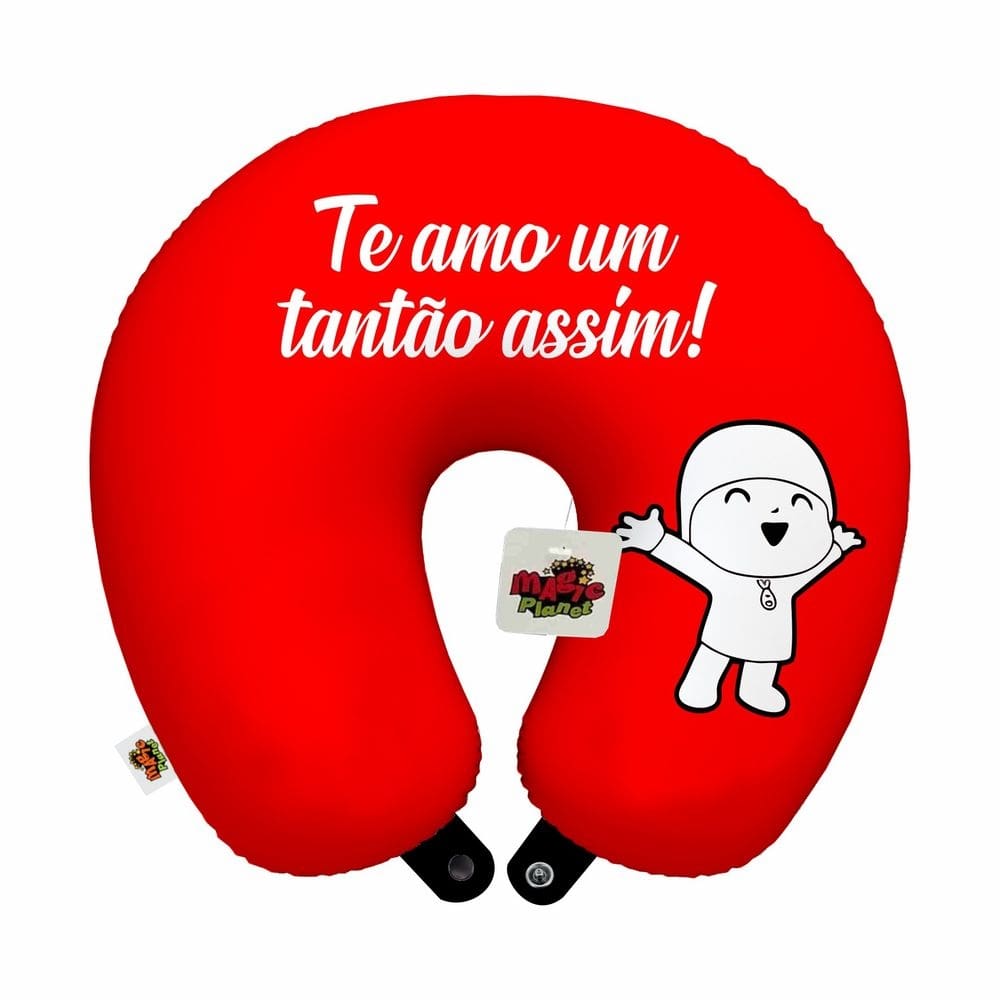 Almofada de pescoço viagem te amo um tantão assim namorados lembrança