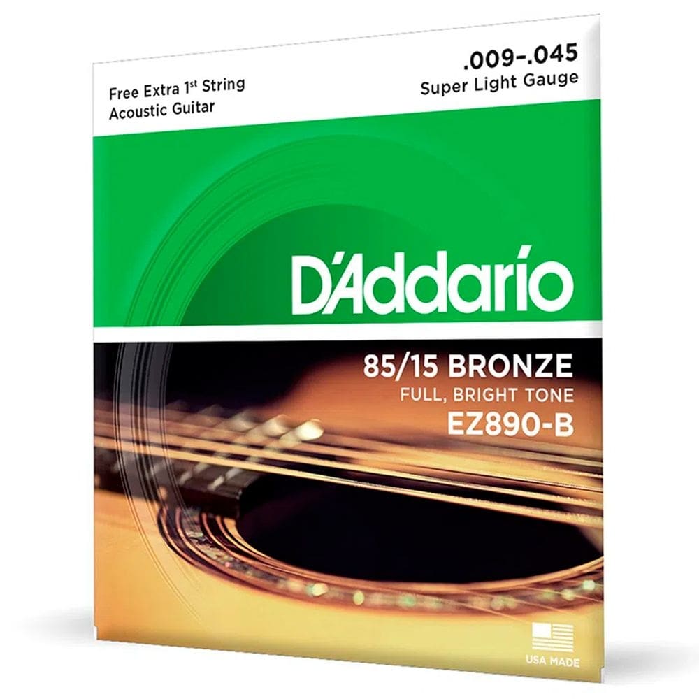 Encordoamento Para Violão Aço D`ddario EZ-890