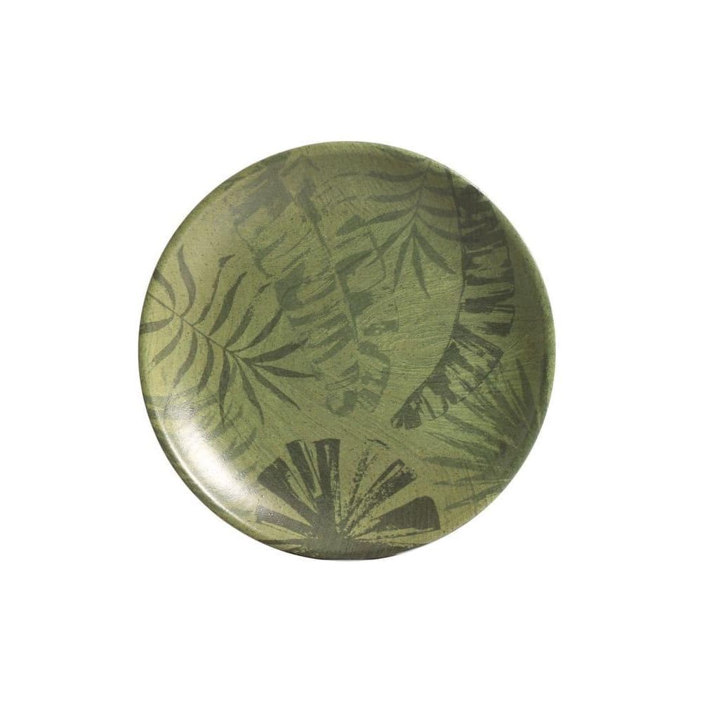 Conjunto Com 6 Pratos De Sobremesa Coup Palm Tree Olive 21Cm