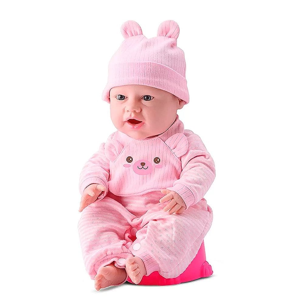 Boneca Diver New Born Come e Faz Caquinha 8080 - Divertoys