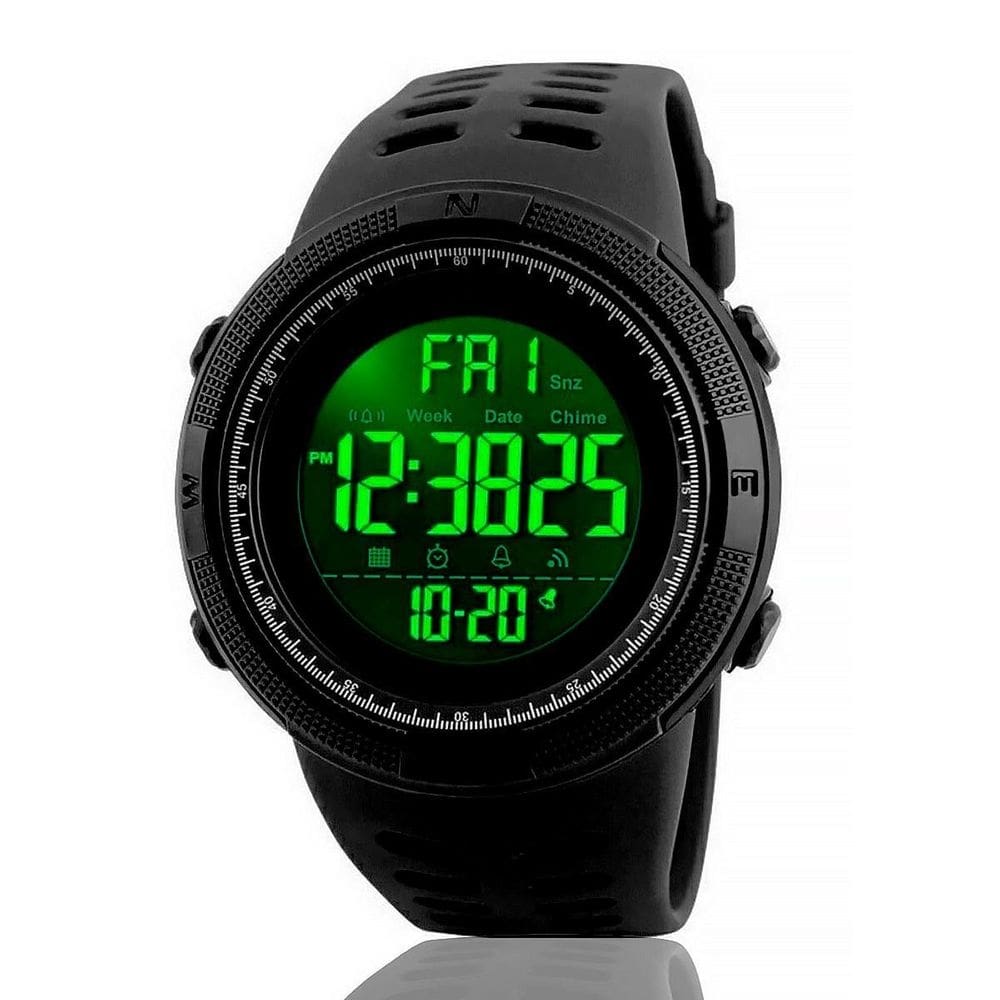 Relógio masculino digital skmei 1251 preto 5atm