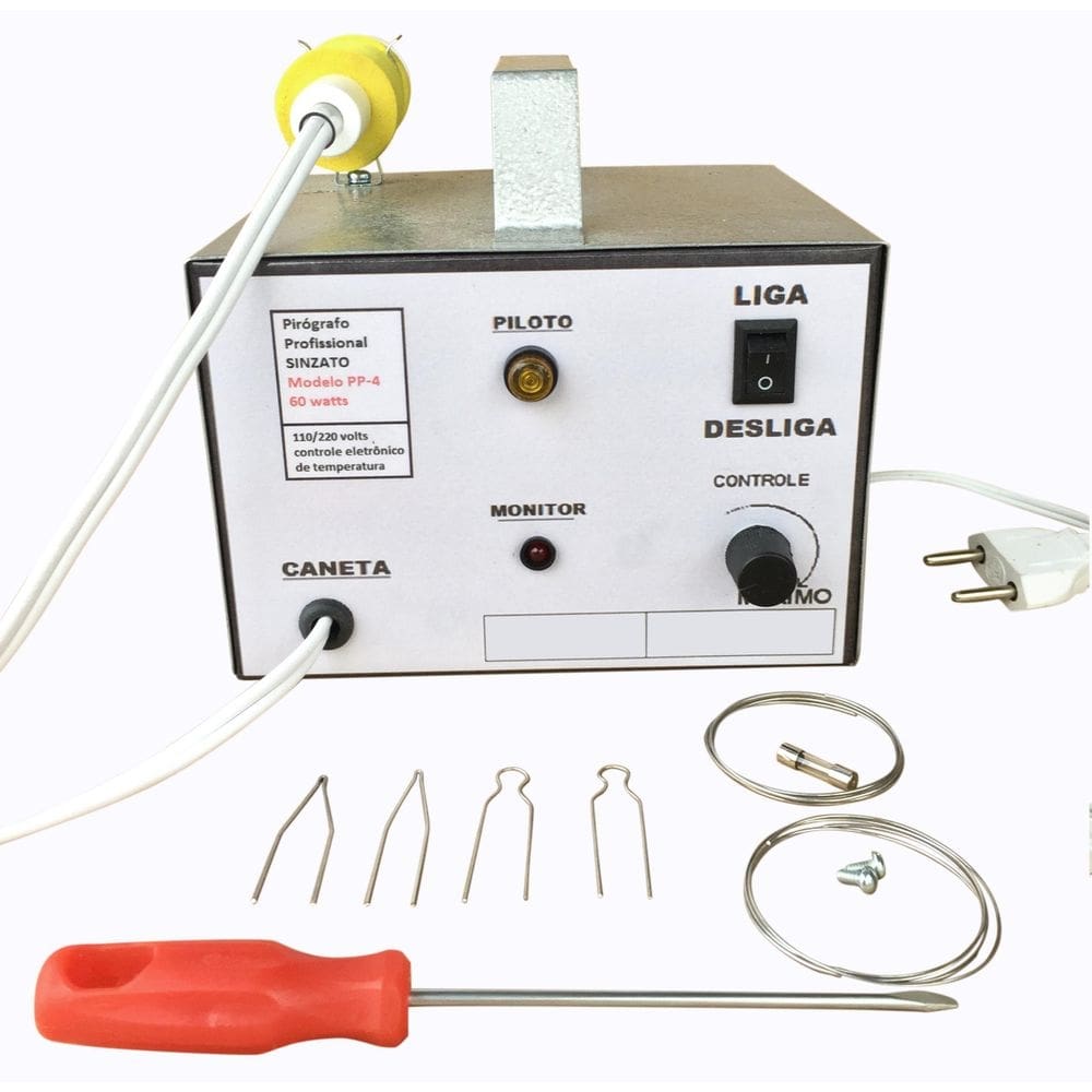 Pirógrafo profissional sinzato pp-4, 60watts, 110/220volts