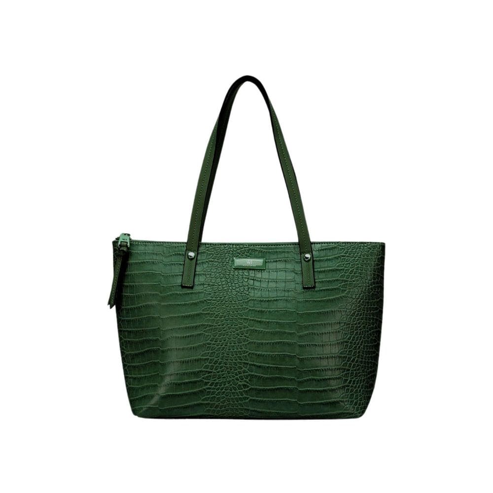 Bolsa Feminina Grife Wj Croco Golden 45474