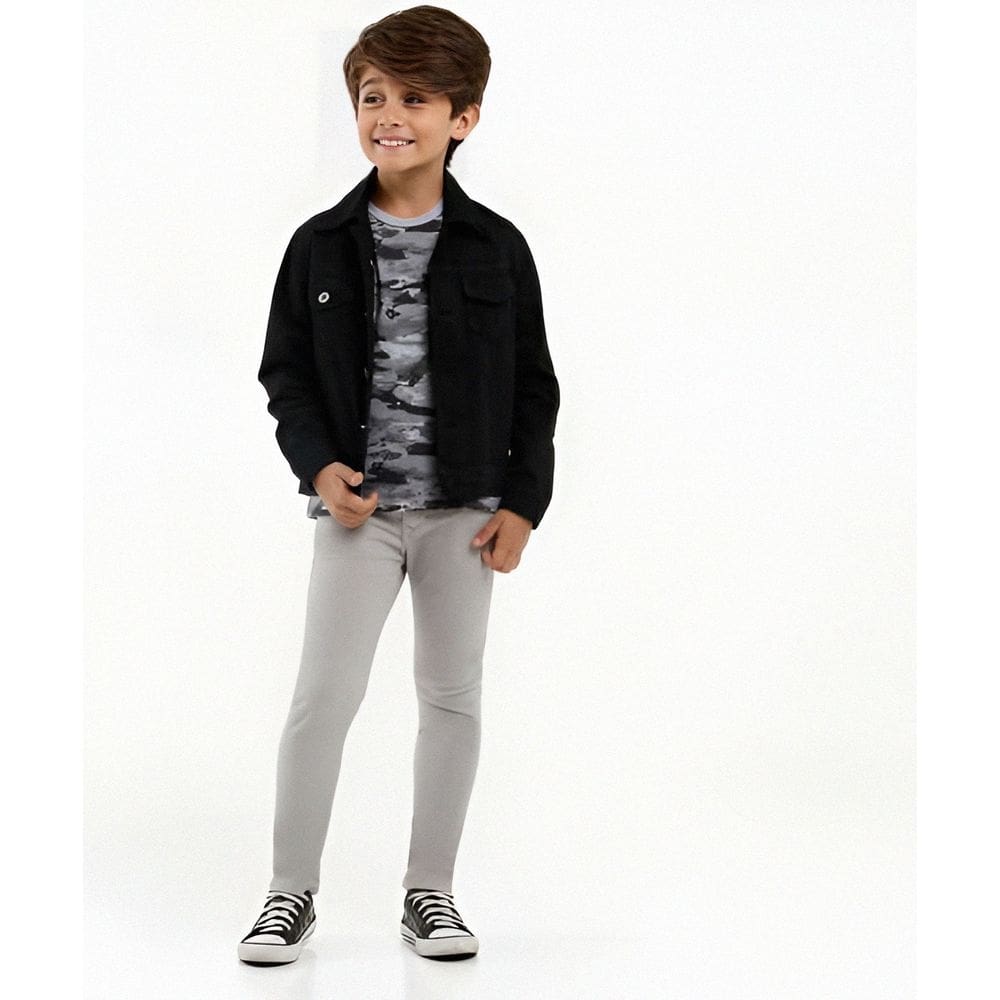 Calça jeans skinny infanto juvenil tamanho 36
