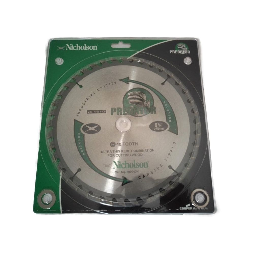 Serra Circular Widea Madeira 235Mm 9 1/4 40 Dentes Nicholson
