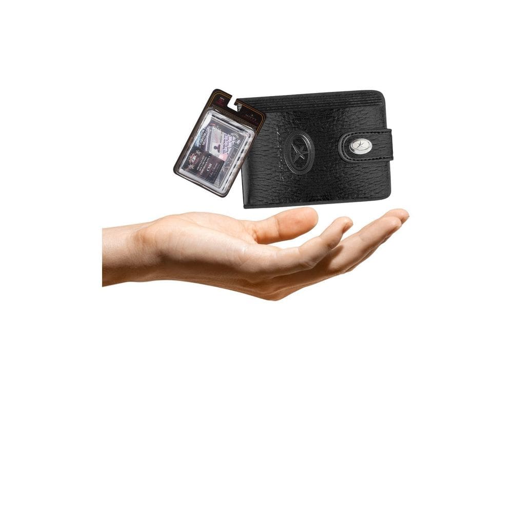 Kit Carteira Grande Mitty Couro + Refil Mitty M2F Plm2 Preto