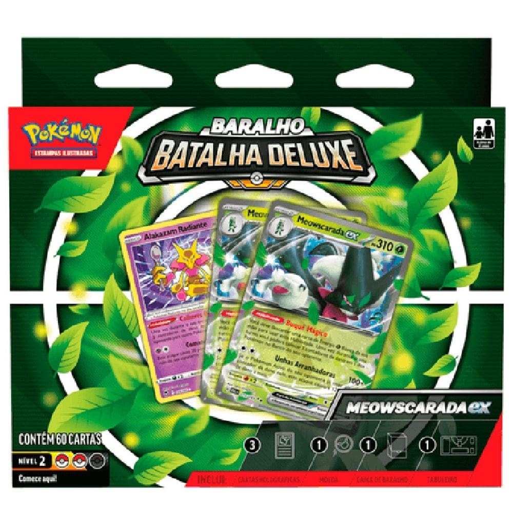 Pokémon Baralho Batalha Deluxe Meowscarada 33098 - Copag