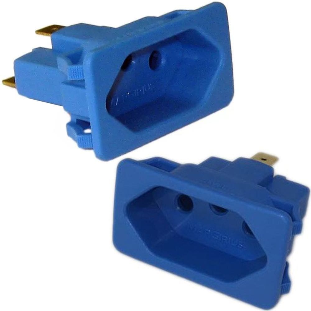 6 Tomada Painel Aparelhos Embutir Tpa2-3 10a Azul Margirius