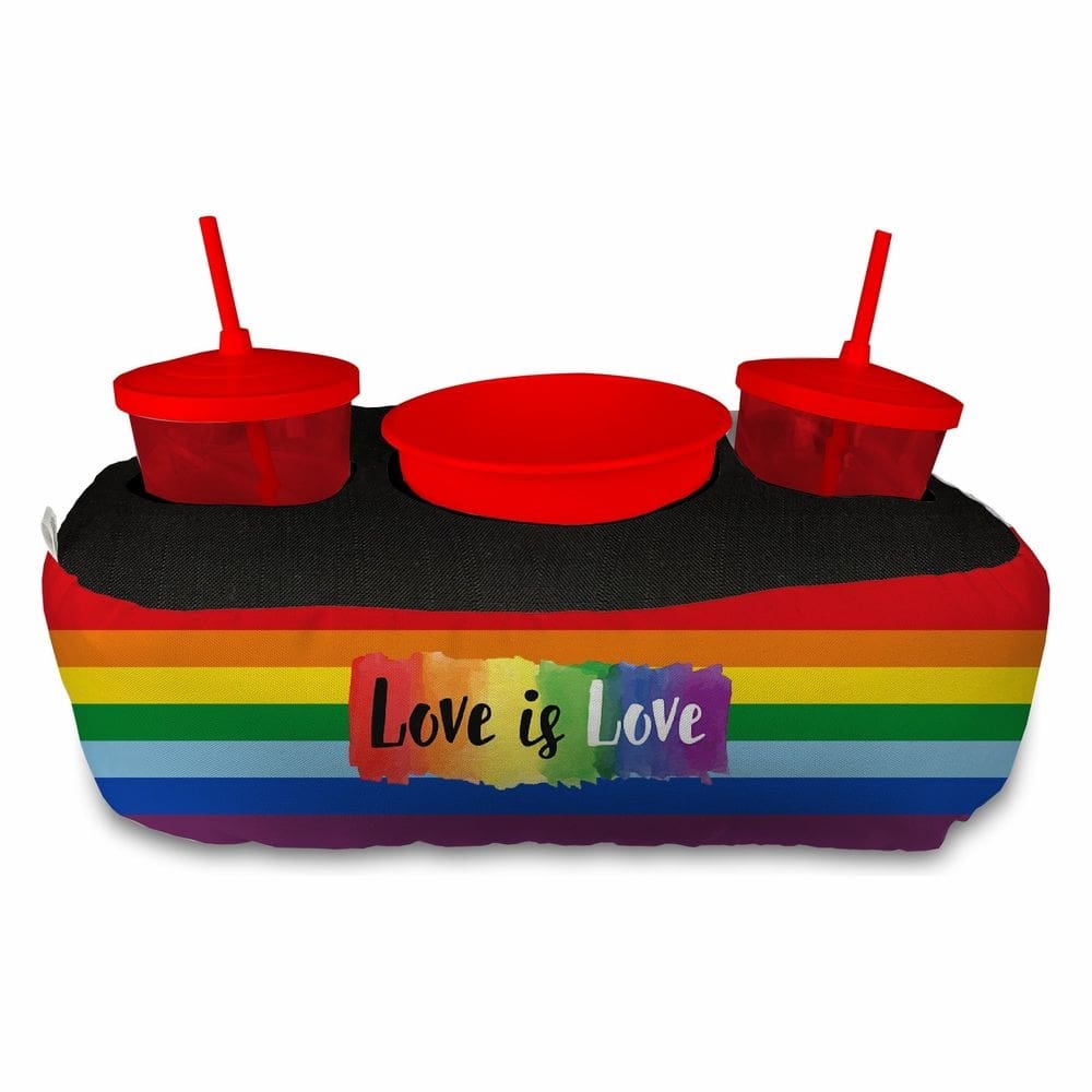 Almofada Kit Cinema Pipoca 2 copos canudo e balde Love Is Love