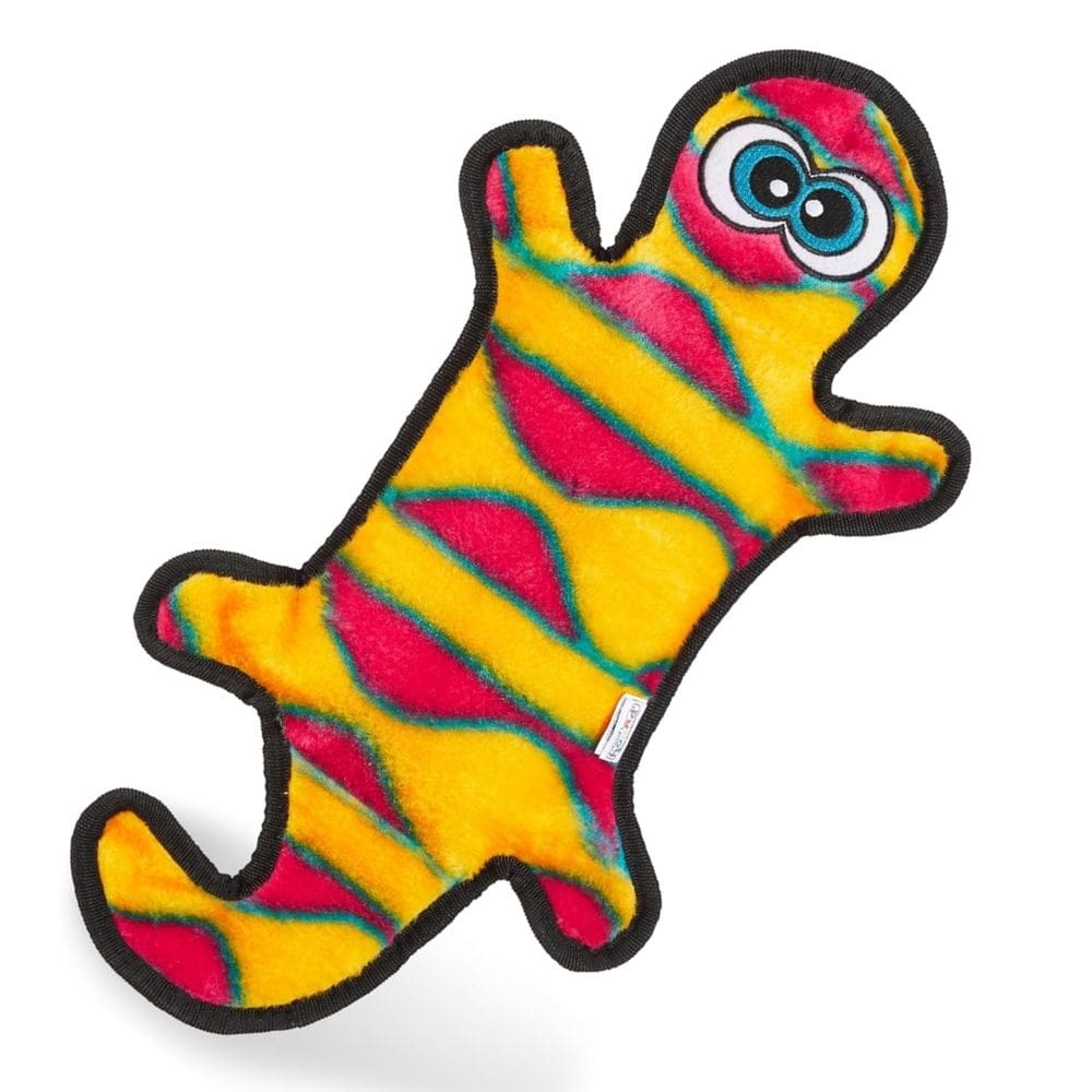 Pelúcia Invincible Gecko Brinquedo Lagartixa Laranja Com Apito Para Cachorro Grande - Outward Hound