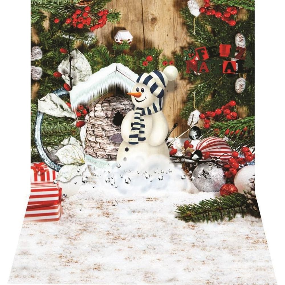 Fundo Fotográfico Newborn Em Tecido Natal 1,50X2,50