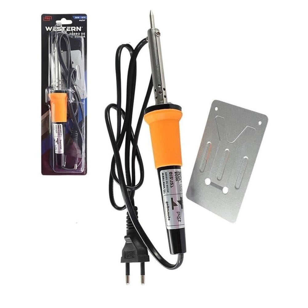 Ferro De Soldar Potência 30W Com Suporte Profissional 110V