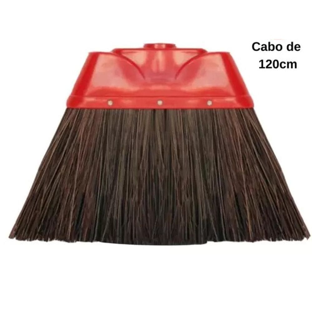 vassoura piaçava natural com cabo