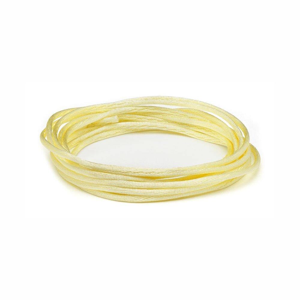 Fio De Cetim Rabo De Rato 1 Mm 50 Metros - Amarelo Candy
