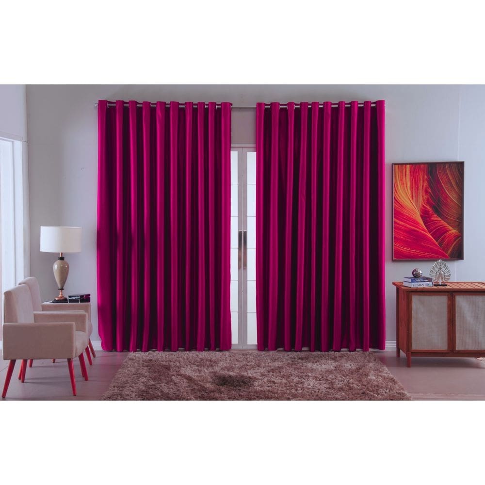 cortina para sala quarto blackout tecido 2,70x2,30 ellegance