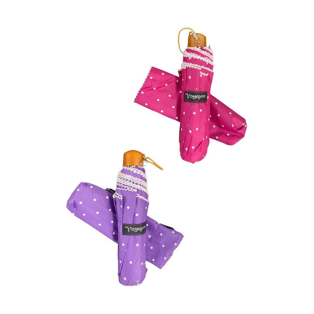 Kit 02 Guardas-Chuva Reforçado Voyagem Pink E Lilás 010R