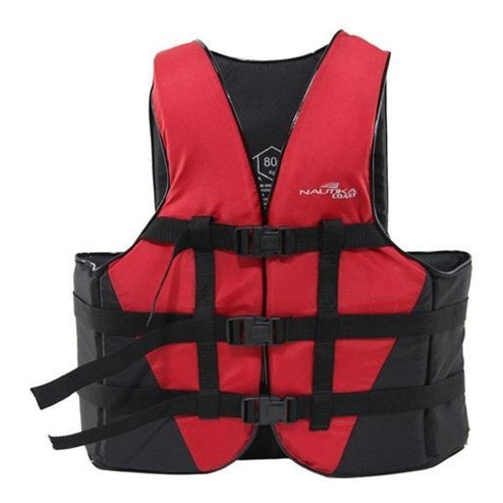 Colete Salva-Vidas - Vermelho E Preto - 120Kg