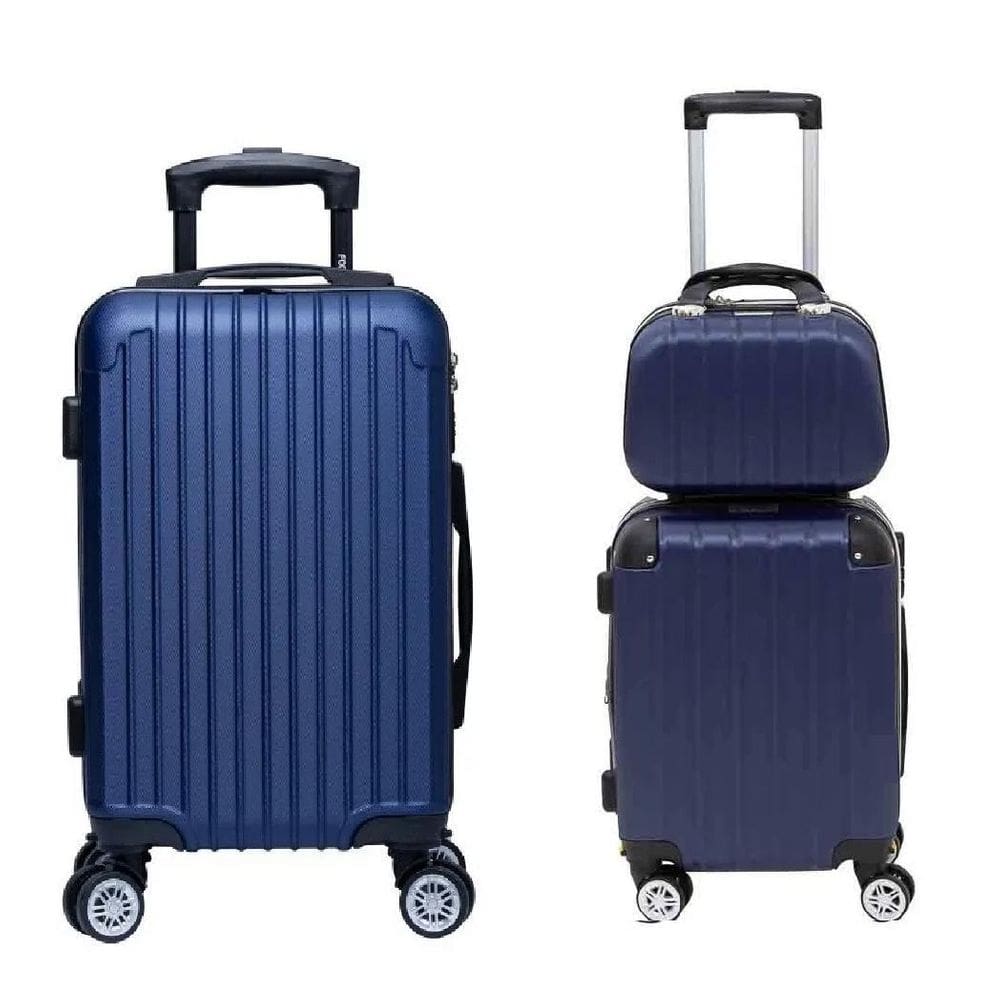 Kit malas 360º 23kg 32kg + frasqueira | azul |