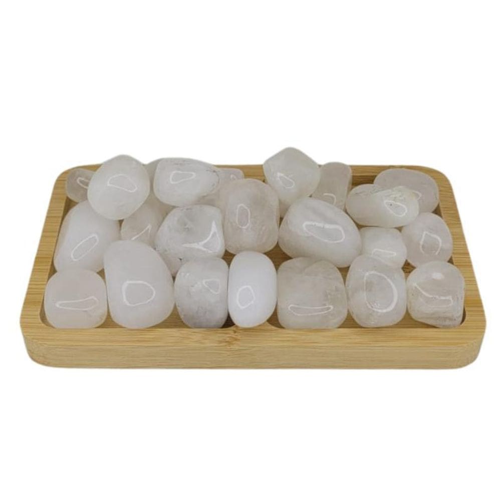 Quartzo Branco Pedra Rolada 500G Semi Preciosa - Purificador