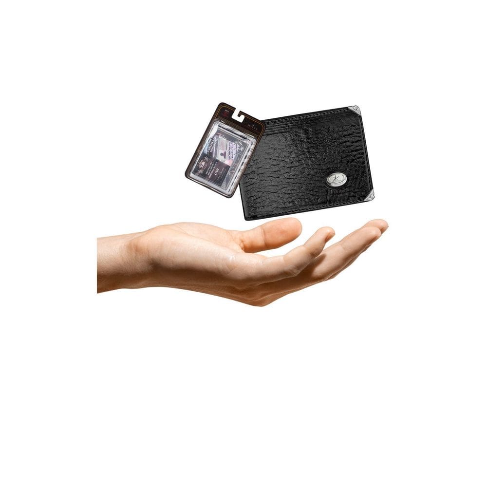 Kit Carteira Pequena Mitty Couro + Refil Mitty M0 Plm0 Preto