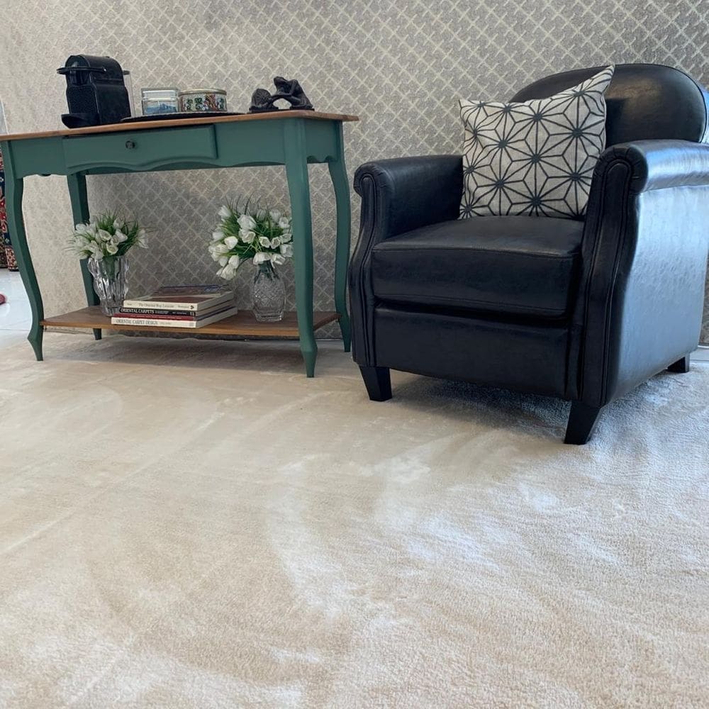 Tapete Skin Via Star Prata 200X250Cm Estilo Pele De Carneiro