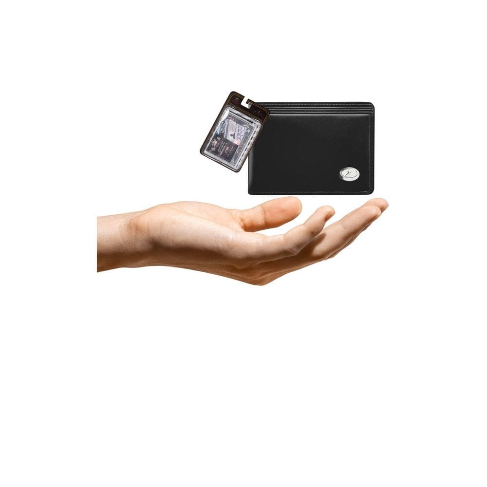 Kit Carteira Media Mitty Couro + Refil Mitty M1R Plm0 Preto