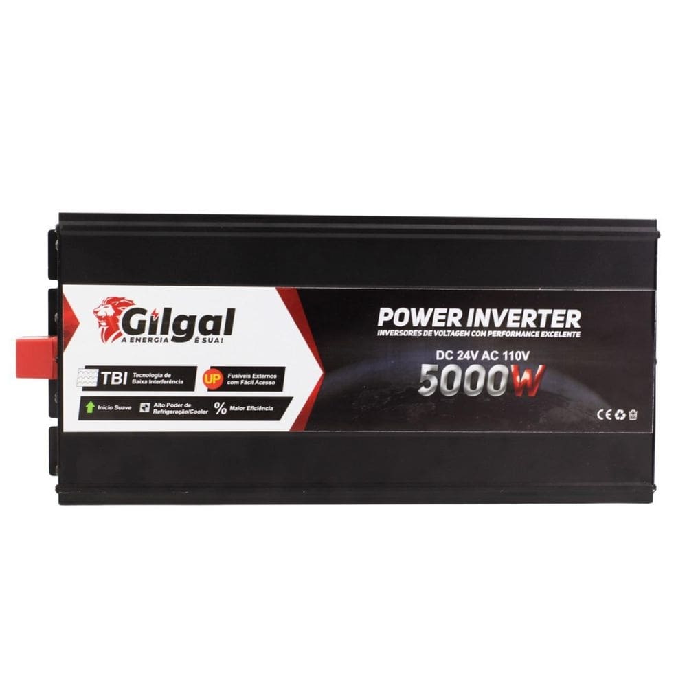 Inversor 5000W 12V 220V Gilgal Para Ar 12000 Btus