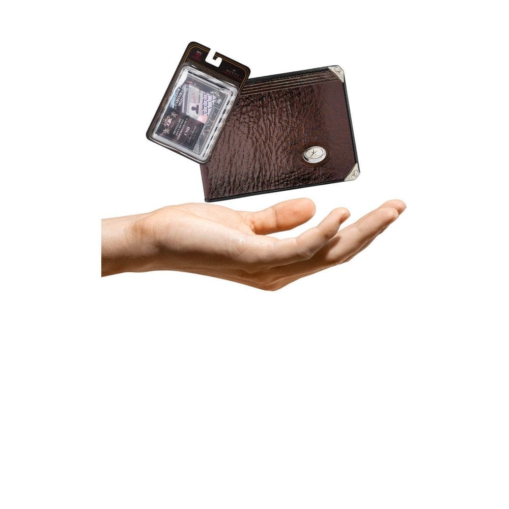 Kit Carteira Media Mitty Couro + Refil Mitty M1 Plm0 Cafe