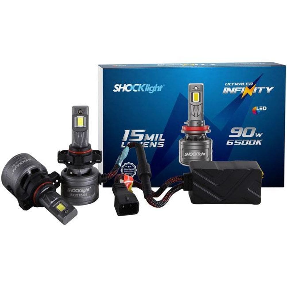Lâmpada Ultra Led Shocklight H16 90W Infinity 15000Lm Canbus