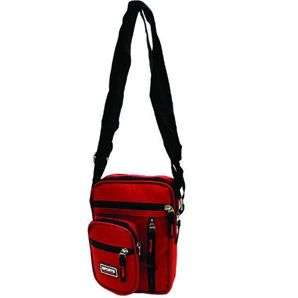 Bolsa Transversal Pasta Masculina 002An Vermelho
