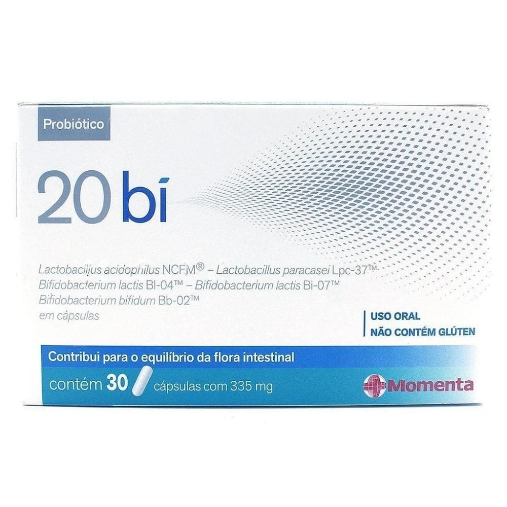 20bi suplemento probiótico flora intestinal com 30 cápsulas