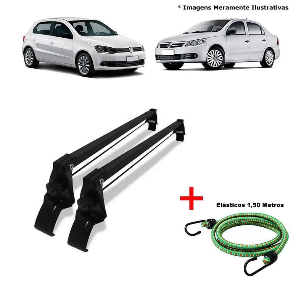 Rack teto gol e voyage g5 e g6 4 portas e 1 elastico corda