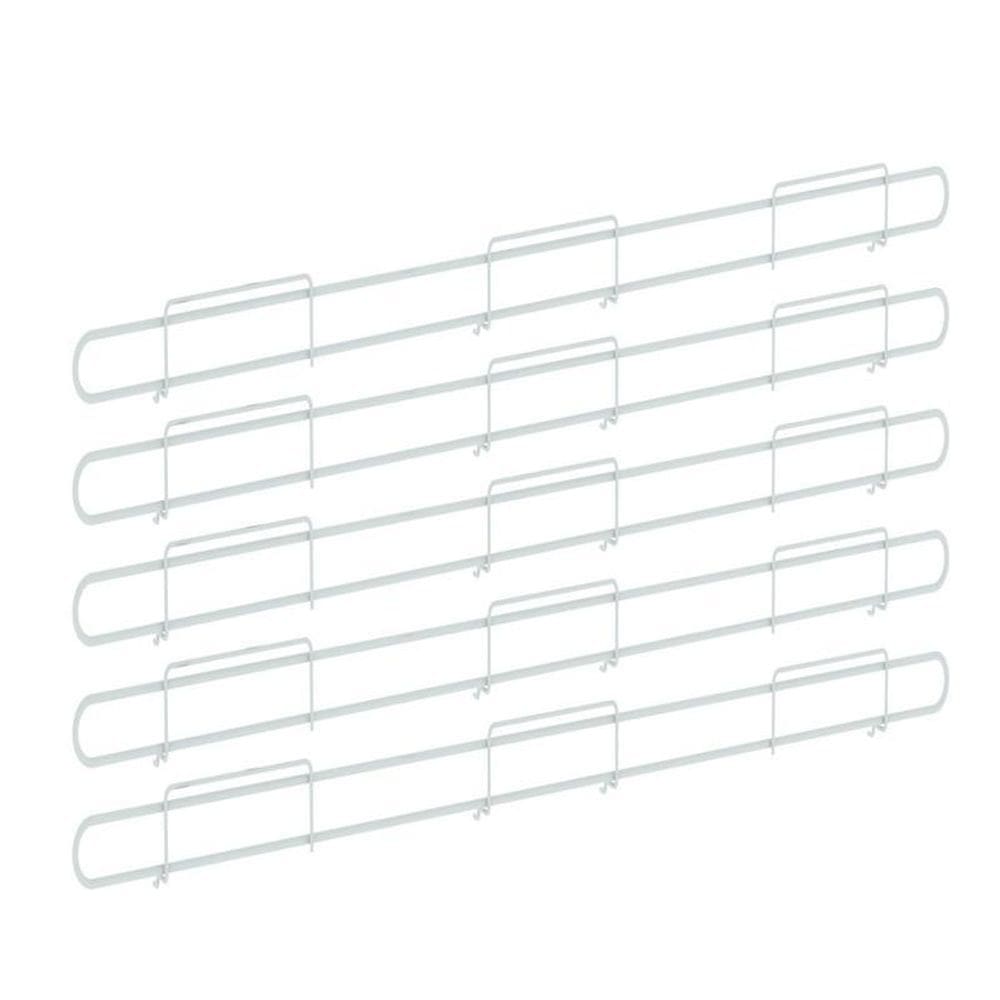 Anteparo frontal amapa 092 branco bandeja gondola kit 10