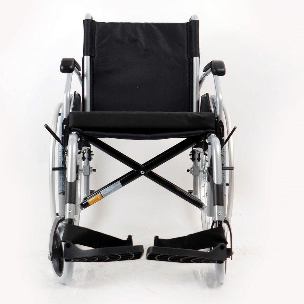 Cadeira de rodas em alumínio dobrável t44cm d600 dellamed